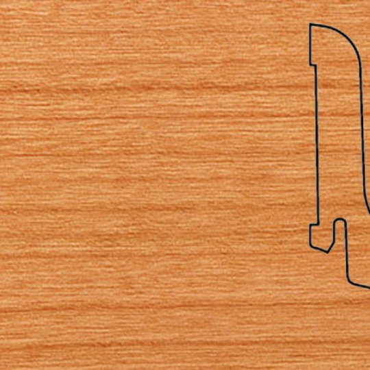 Плинтус Pedross 60х22 шпонированный - Вишня - фото 1