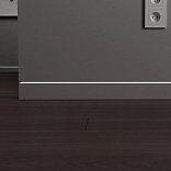 Плинтус Luxury Wood Decor Invisible™ Скрытый под подсветку чёрный муар / RAL 9005 - 4