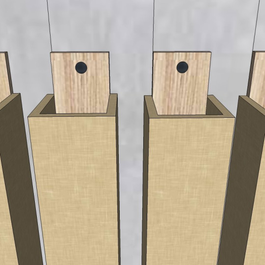 Лайтбрус Finitura Dekor 3-х сторонний шпонированный Дуб 3-х сторонний шпонированный Дуб 40х40х2800 Без покрытия - фото 3