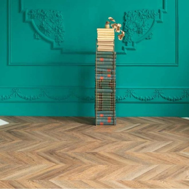 Кварц виниловый ламинат Vinilam Parquet Chevron RI153610CL4 Шеврон Нормандия - фото 2