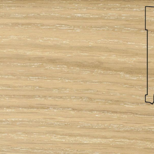 Плинтус Pedross 70х15 шпонированный - Дуб Латте - фото 1