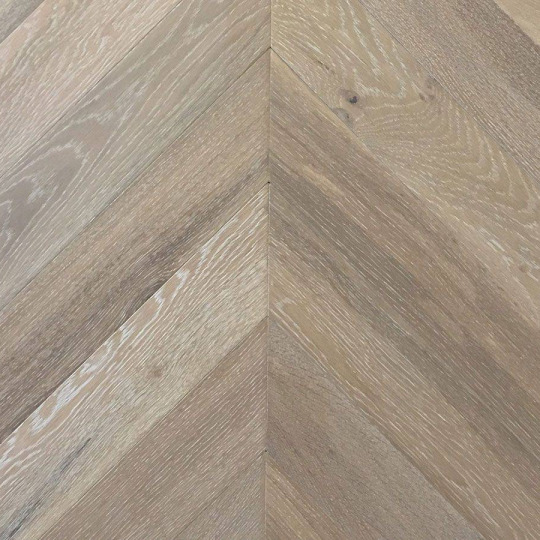 Паркет ёлка Wood Bee Chevron Дуб Крема - фото 1