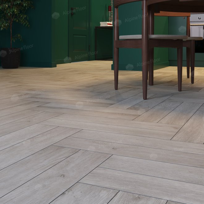 Кварц виниловый ламинат Alpine Floor Expressive Parquet ECO 10-1 Сумерки - фото 4