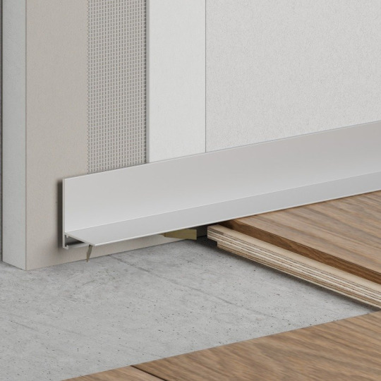 Микроплинтус Ликорн Скрытый С-05.25.2 L Серебристый - фото 1