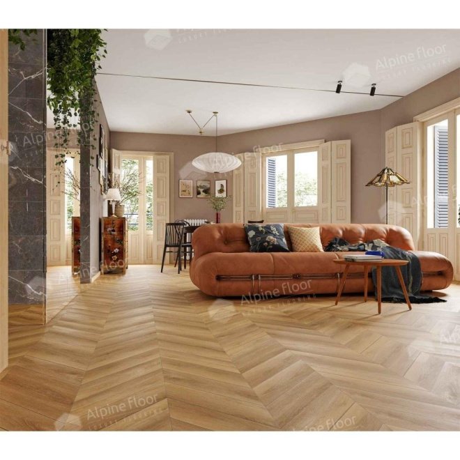 Кварц виниловый ламинат Alpine Floor Chevron Alpine ECO 18-18 MC Баварский лес

5 мм - фото 3