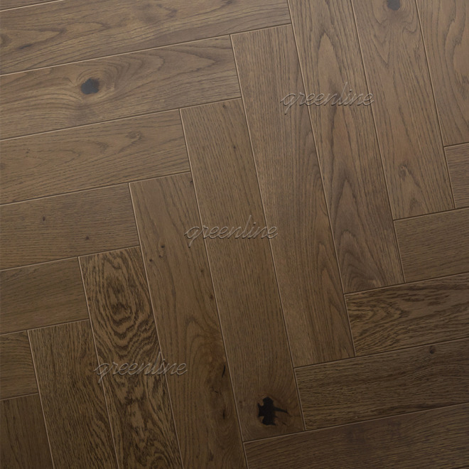Паркет ёлка Greenline 715 Дуб Акцент 715 Дуб Акцент 12х127х500 - фото 2