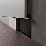 Плинтус Luxury Wood Decor Invisible™ Скрытый чёрный муар / RAL 9005 - 3