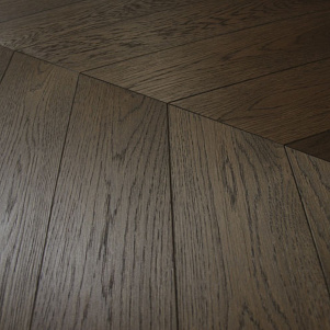 Паркетная доска Parquet Prime Французская елка  Шеврон Дуб R40 14х98х490