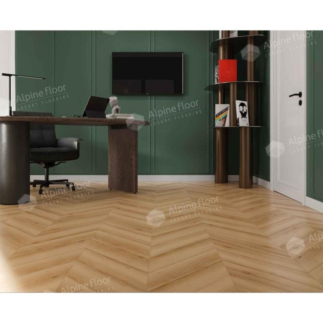 Кварц виниловый ламинат Alpine Floor Chevron Alpine ECO 18-19 MC Дуб Самерсет

5 мм - фото 4
