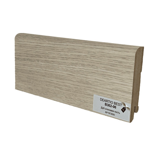 Плинтус DeArtio B302-06 Дуб слоновая кость от 16 мм  - фото 1