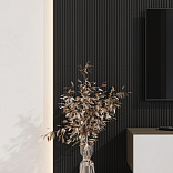 Стеновые панели Ликорн Полосы Черный - 