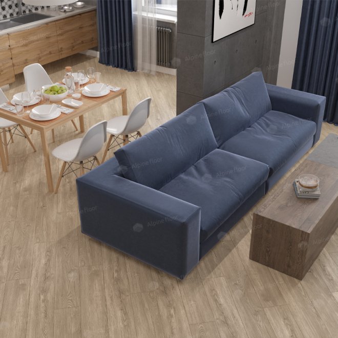 Кварц виниловый ламинат Alpine Floor Sequoia SPC ECO 6-2 Секвойя Коньячная SPC - фото 3