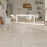 Паркет ёлка Barlinek Английская ёлка Дуб Cappuccino - 1