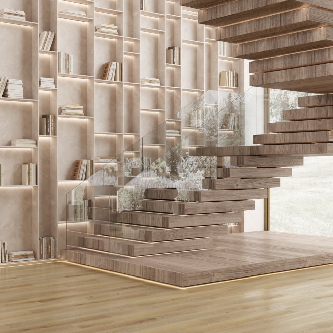 Кварц виниловый ламинат FirstFloor FirstFloor 1F024 Кавказский натуральный дуб/Nature Oak Caucasian

4 мм - фото 11