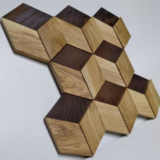 Стеновые панели Mazarri Mazarri Микс Соты (дуб, ясень, термодуб) - фото 1