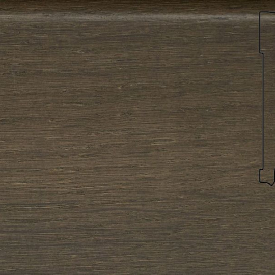 Плинтус Pedross 70х15 шпонированный - Дуб Грей - фото 1