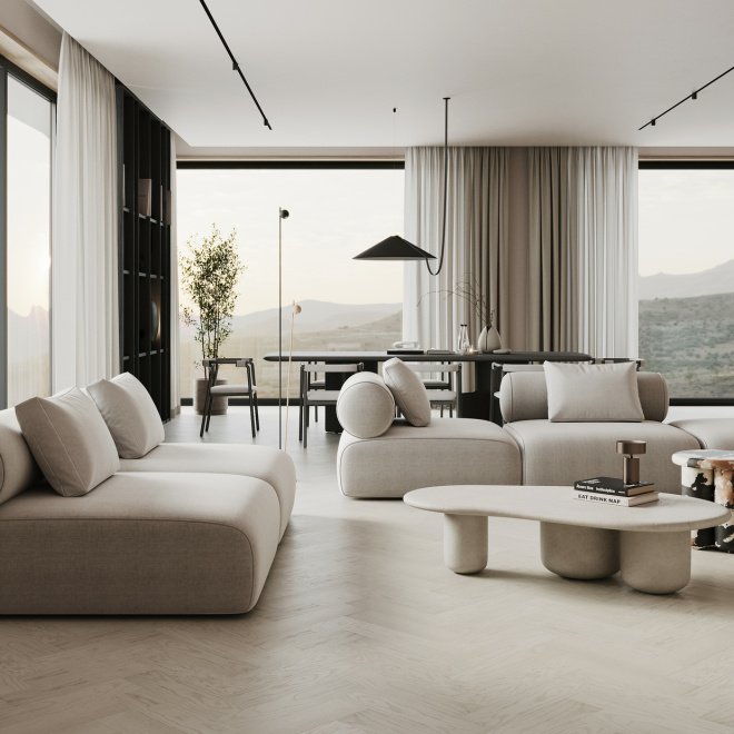 Кварц виниловый ламинат Quartz Parquet Штучный 44-408 Дуб Песочный - фото 3