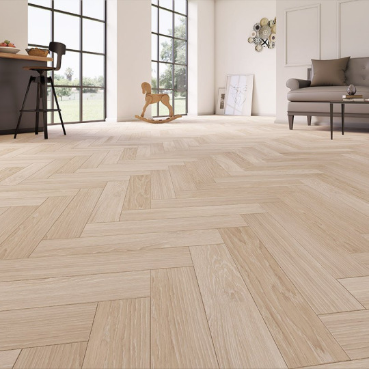 Паркет ёлка Gran Parte Венгерская ёлка 013 Крема Крема 15х110х550 - фото 5