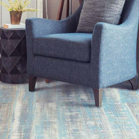 Пробковый пол Corkstyle Wood XL Lazurit Blue Lazurit Blue 6x200x1235 - фото 1
