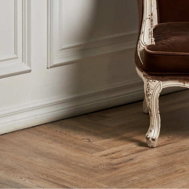 Кварц виниловый ламинат Vinilam Parquet Herringbone IS11133 Паркет Северный - фото 6