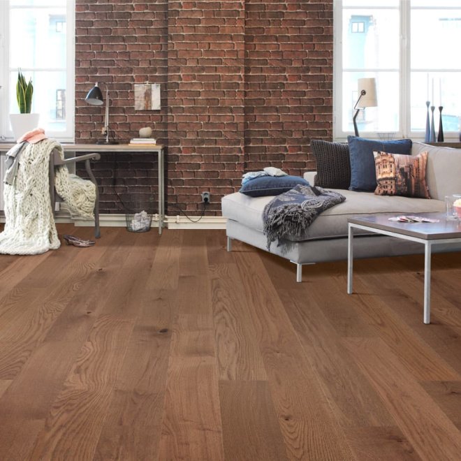 Паркетная доска Tarkett Step Дуб Барон Сиена браш/Oak Baron Sienna BR Дуб Барон Сиена браш/Oak Baron Sienna BR 14х164х1200 - фото 2