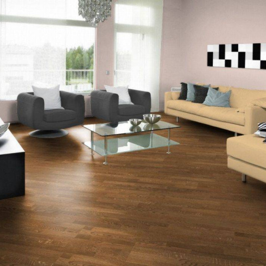 Паркетная доска Karelia Oak Ebony Stonewashed 3S - фото 3