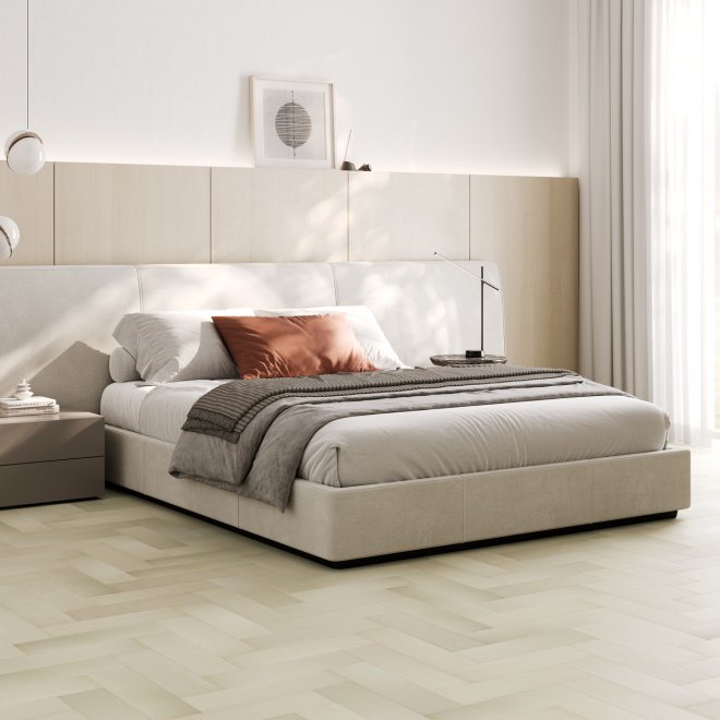 Кварц виниловый ламинат Quartz Parquet Штучный 44-400-56 Клён Американский Белый - фото 2