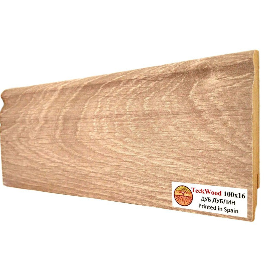 Плинтус TeckWood Цветной 100х16 Дуб Дублин (Oak Dublin) - фото 2