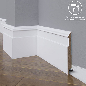 Плинтус Madest Decor  МДФ 26 18х72х2400 Грунтованный