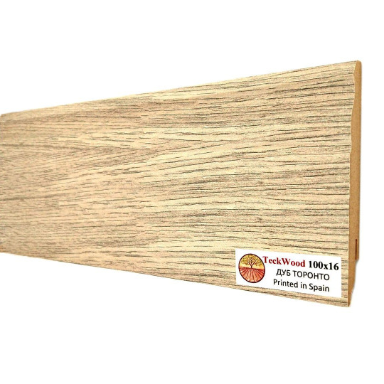 Плинтус TeckWood Цветной 100х16 Дуб Торонто (Oak Toronto) - фото 2