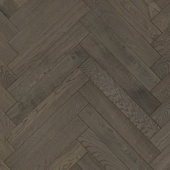Паркет ёлка Esta Parket Herringbone Nova 14510 Oak HB Nova Elite Lava Grey - фото 1