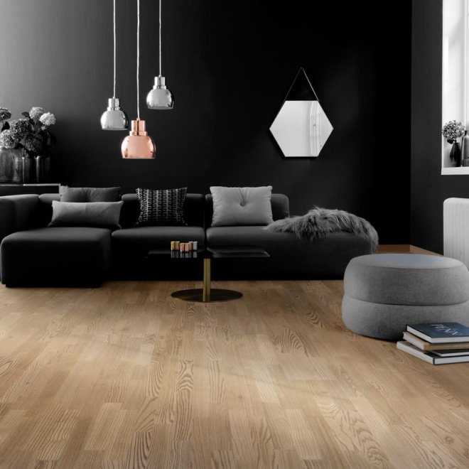 Паркетная доска Tarkett Salsa Premium Ясень Кварц браш/Ash Quartz BR
Натур 
Лак УФ
14 мм - фото 2