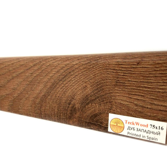 Плинтус TeckWood Цветной 100х16 Дуб Западный (Oak West) - фото 1