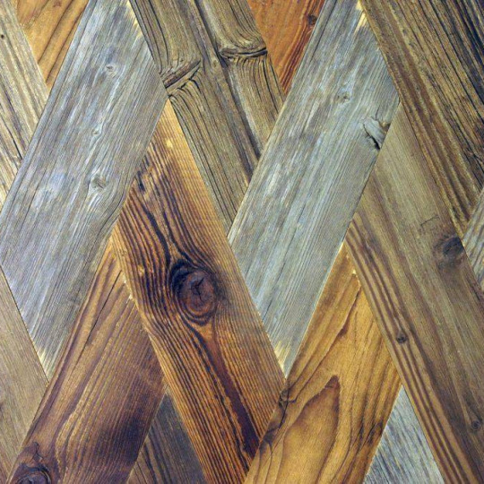 Стеновые панели Flitch Деревянная плитка Шеврон Обратка - фото 2