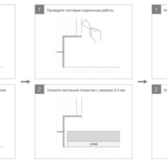 Плинтус Ликорн Скрытый С-12.2.3 Для подсветки Чёрный - фото 4
