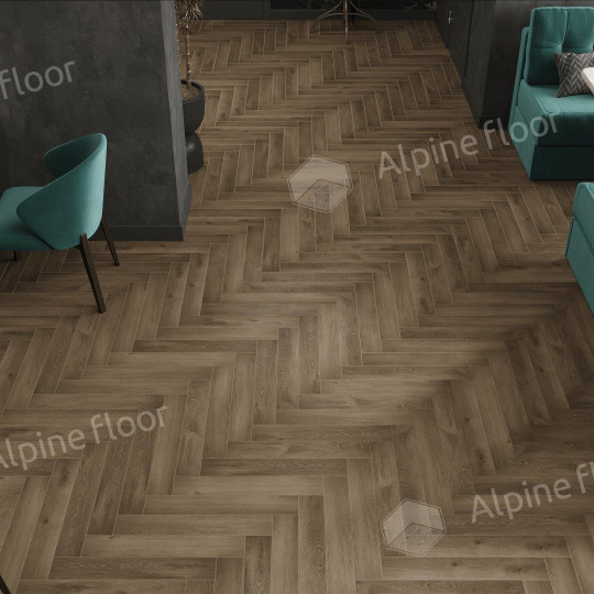 Ламинат Alpine Floor Herringbone 8 Pro Herringbone 8 Pro Дуб Анжу LF102-11 - фото 3