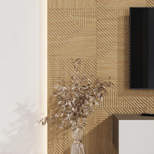 Стеновые панели Ликорн Пирамида Орех светлый - фото 2