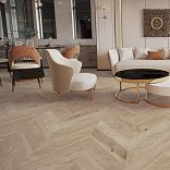 Паркет ёлка Barlinek Шеврон Дуб Bianco - 1