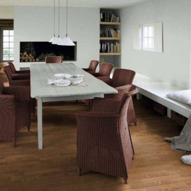Паркетная доска Karelia 3-х полосная Oak Ebony Stonewashed 3S
Кантри 
Масло УФ
14 мм - фото 2
