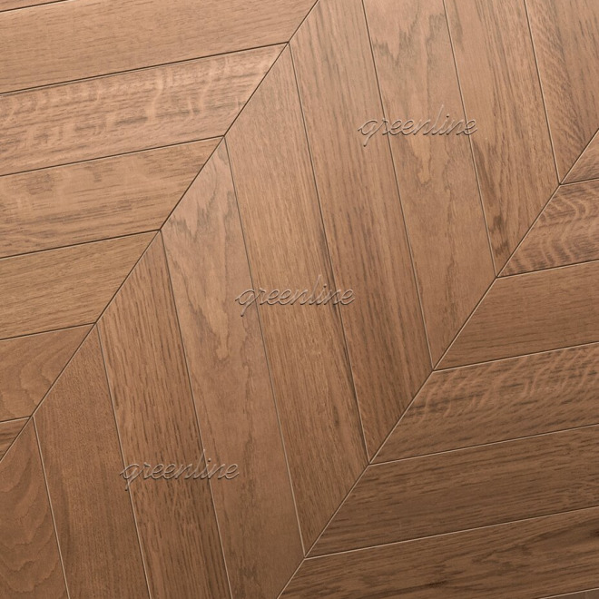 Паркет ёлка Greenline  136 Дуб Виченца французская 136 Дуб Виченца 15х125х600 - фото 2