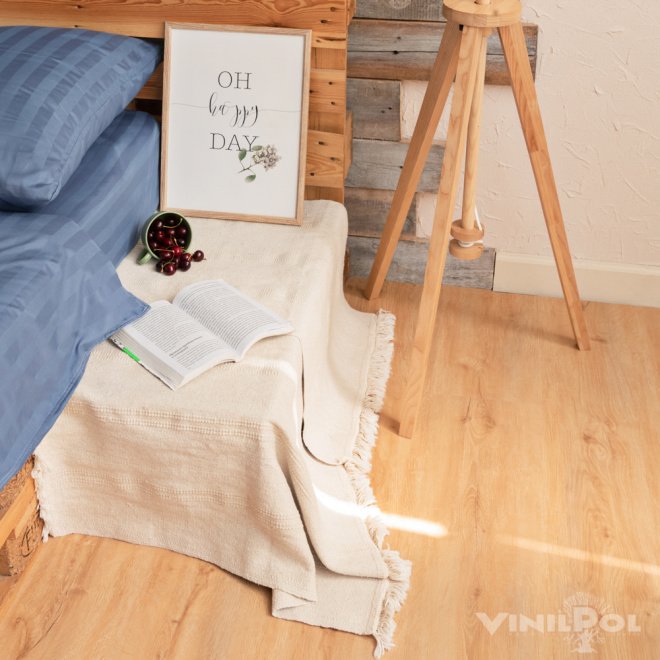 Кварц виниловый ламинат Vinilam VinilPol Glue 7891 -EIR Дуб Латина клеевой

2 мм - фото 4
