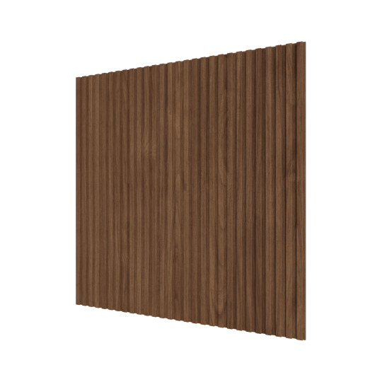 Стеновые панели Ликорн Полосы Орех темный - фото 2
