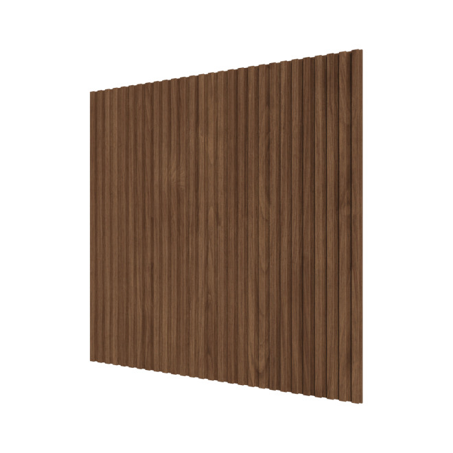 Стеновые панели Ликорн Полосы Орех темный - фото 2