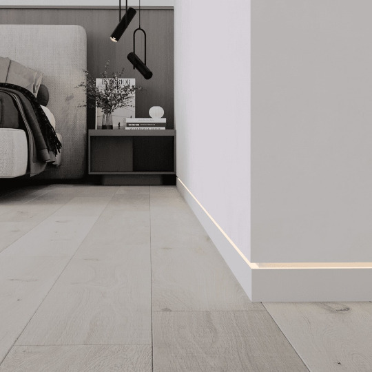 Плинтус Ликорн Скрытый С-02.2.1 под свет с грунтованной вставкой под покраску - фото 2