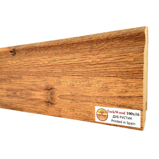 Плинтус TeckWood Цветной 100х16 Дуб Рустик (Oak Rustic) - фото 2