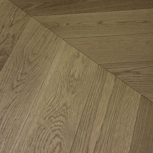 Паркетная доска Parquet Prime Французская елка  Шеврон Дуб 14х128х547