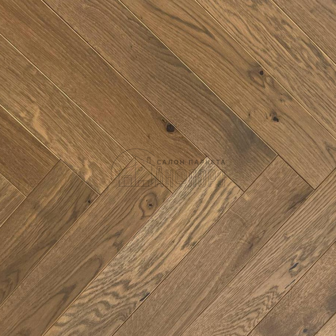 Паркет ёлка Golden Wood Дуб Порто - фото 1