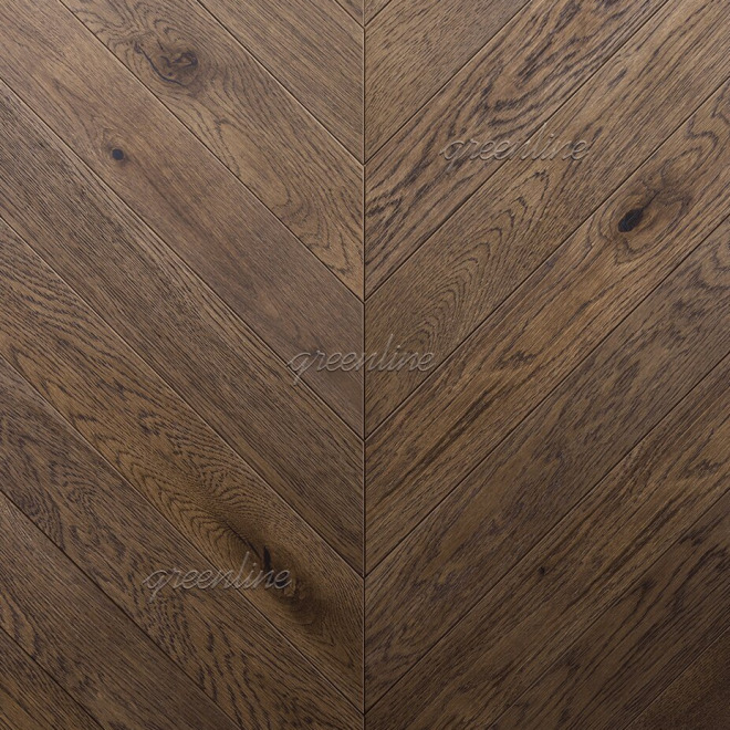 Паркет ёлка Greenline  3018 Бархат французская 3018 Бархат 15х95х670 - фото 1