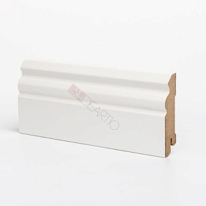 Плинтус DeArtio  от 16 мм  U 105-80 16х80х2050 Белый