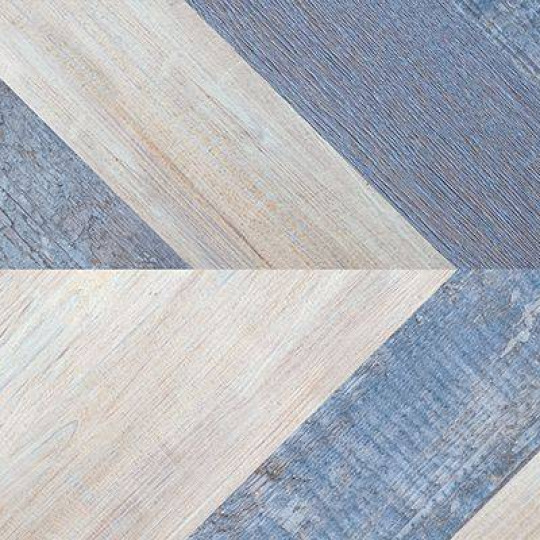 Пробковый пол Corkstyle Chevron Chevron Blue Chevron Blue 6x305x1230 Клеевое - фото 1